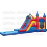 combo bounce house water slide doble lane